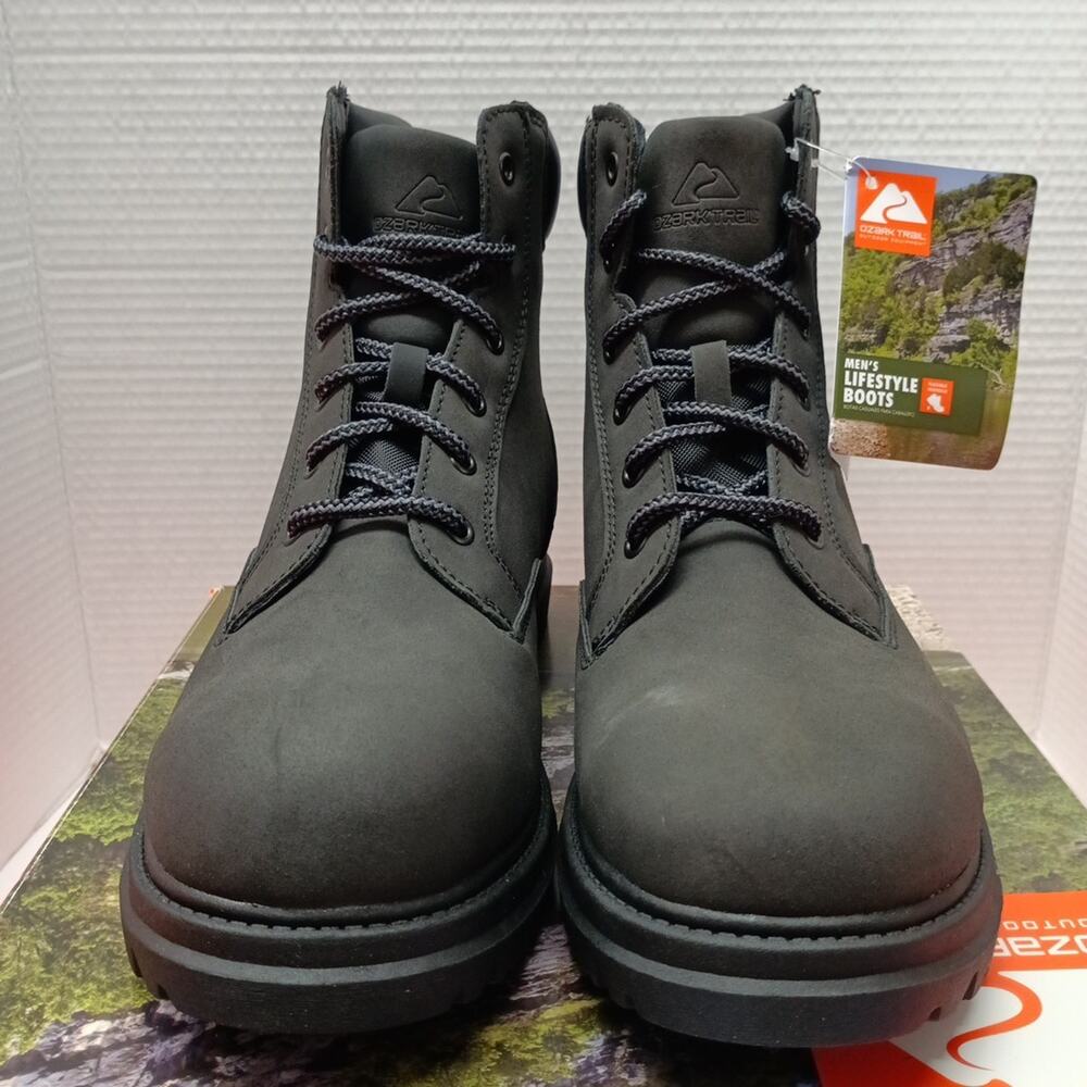 Ozark Trail New Size US 9.5 Men's Boot Troy II Black Hunting Hiking Outdoor - Picture 2 of 8